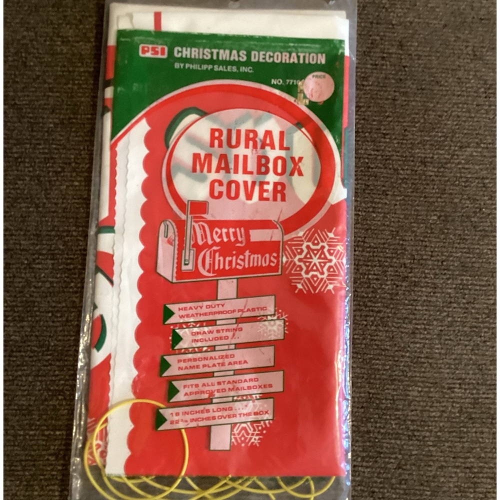 Vintage Christmas Mailbox Cover